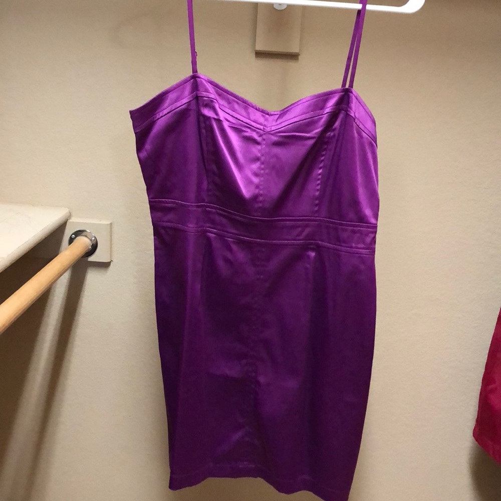 Electric purple mini dress